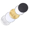 thumbnail image 1 of Gold Silver White Black Reflector, Simple 5 In 1 Light Reflector Compact Lightweight  For Outdoor For Portrait Photography For Indoor, 1 of 8