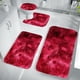 thumbnail image 5 of Alfombras de baño, alfombras para sala de estar, alfombra de área, alfombra de baño de colores mixtos, juego de 4 alfombras de baño para 4 piezas, alfombrillas de inodoro universales, suaves, cómodas,, 5 of 6