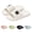 White, variant on Fashion Chunky Pillow Slides for Women - Cute Cat Open toe Slippers, Soft Eva Cloud Cushion Non-Slip Massage Sandals for Summer Daily Black 40