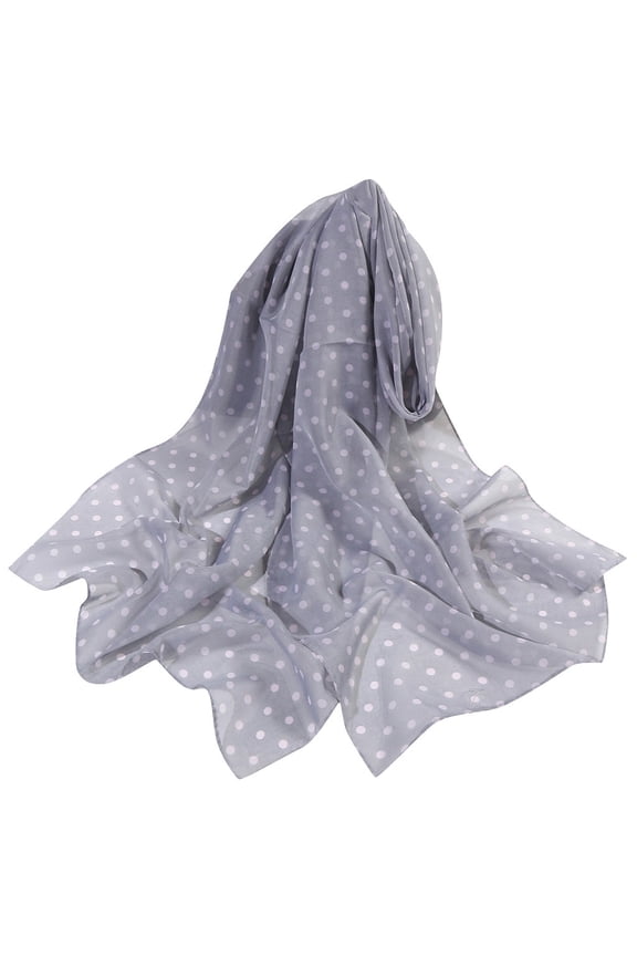 Scarf for Women 160*50Cm Women Dot Print Long Soft Wrap Scarf Simulation Silk Shawl Scarves Winter Fall Bandana