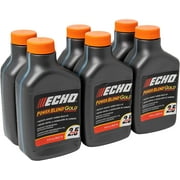6 Pack of Echo PowerBlend Gold 2-Stroke Engine Oil 6.4 oz Bottle 50:1 Mix for 2.5 Gallons 6450025S-6PK