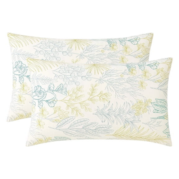 Unique Bargains 2 Pack Pillowcase Smooth Envelope Closure Wrinkle Resistant Yellow A