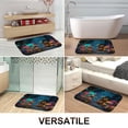 thumbnail image 5 of 1pc Magical Forest Cottage Absorbent Non-Slip Bathroom Thickened Flannel Rug Decor,Soft,Quick Drying,Suitable For Indoor/outdoor Use,Bathrooms,Bedrooms,Kitchens,Terrace,Laundry Rooms,16"x24", 5 of 9