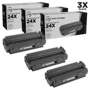 Remanufactured Replacement Laser Toner Cartridges for Q2624X (HP 24X) High-Yie Black (3 Pack)