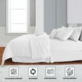 thumbnail image 3 of Lux Decor Collection 8 Piece White Comforter Set Twin Size - Bedding Comforter set for All Seasons, 3 of 7