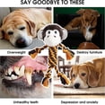 thumbnail image 3 of Juguetes de peluche para perros, interactivos, de cuerda, con elefante y mono, suaves y duraderos, para perros pequeños, medianos y grandes, con sonido chirriante., 3 of 5