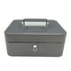 thumbnail image 1 of Caja de efectivo con cerradura con llave, organizador de dinero, caja para ahorrar dinero, caja de recuerdos, portátil con asa, caja de almacenamiento Gris BLESIY Cofre del tesoro, 1 of 8