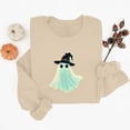 thumbnail image 6 of Jsaierl Women's Halloween Sweatshirts Plus Size Ghost Print Pullovers Soft Loose Fit Crewneck Long Sleeve Shirt Tops Halloween Party Supplies, Sizes S-2XL, 6 of 6
