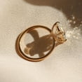 thumbnail image 4 of solitaire jewels 3 CT Oval Solitaire Moissanite Engagement Ring For Women, 14K Yellow Gold, 4 of 6