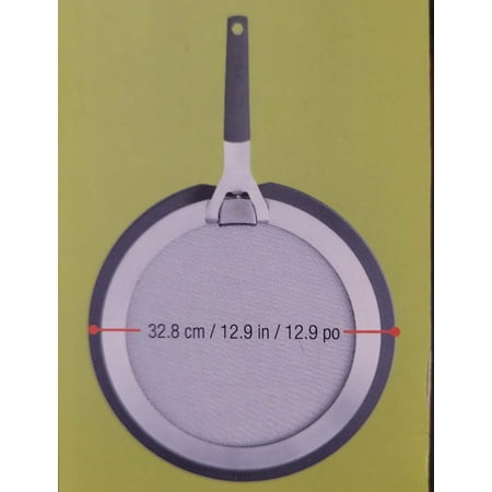 MIU Silicone Stainless Steel Dual-Material Edge Fine Mesh Core Splatter Guards with 2-Piece Set