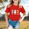 thumbnail image 2 of ibiyuan Girls T Shirts Size 12 Casual Short Sleeve Toddler Girl Tops 5t Kids Shirts Girls 10-12 Crew Neck Graphic Print Tees Y2k Family Vacation Trip Tee,8-9 Years, 2 of 4
