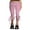 Pink, variant on Rdhnmea Women Capri Pants Solid Color Elastic Waist Tie-Up Cropped Pants