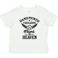 thumbnail image 3 of Inktastic Handpicked for Earth by My Mimi in Heaven with Angel Wings Boys or Girls Baby T-Shirt, 3 of 5