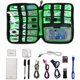 thumbnail image 3 of Organizador de accesorios electrónicos LRH para cables unidad USB tarjeta de memoria cargador 1 pieza azul oscuro, 3 of 5
