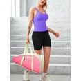 thumbnail image 6 of Charmo Women's Scoop Neck Ribbed Tank Tops Slim Straps Cropped Tops Built in Bra, 6 of 7