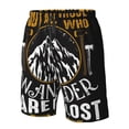 thumbnail image 4 of Salouo Not All Those Who Wander Are Lost 1 Pattern Swim Trunks for Men,Men's Hawaiian Bathing Suit Swimsuits Quick Dry Swimming Board Shorts Beach Shorts with Pockets-Small, 4 of 6