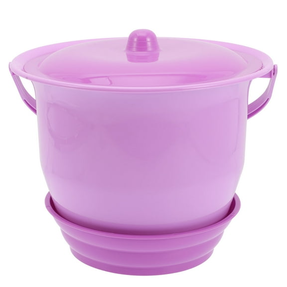 Masteelf Elderly and Kids Urinal Plastic Spittoon 1 Set Convenient Hospital Chamber Pot for Household Use