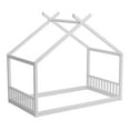 thumbnail image 6 of MAYEERTY Twin Montessori House Bed Wooden Frame for Kids' Bedroom White, 6 of 8