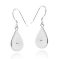 thumbnail image 3 of Pretty Synthetic Coral TearDrop .925 Silver Earrings, 3 of 5