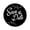 Black, variant on Darling Souvenir DIY 45 Pcs Black Leaf Vines Save The Date Stickers Round Envelope Seal-1.6 Inches