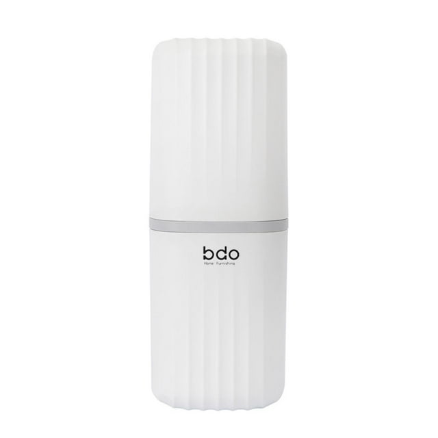 Estuche de viaje para cepillo de dientes y pasta de dientes, soporte portátil para cepillo de dientes y vaso de enjuague fácil Blanco