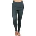 thumbnail image 5 of ToBeInStyle Women's Cotton-Blend Shirred Sides Skirted Buttery Soft Leggings, 5 of 6