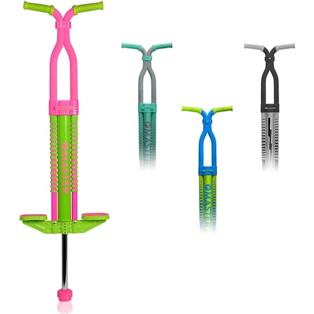 Flybar Master Pogo Stick for Boys and Girls Age 9 and Up, 80 to 160 Lbs., Pink/Green