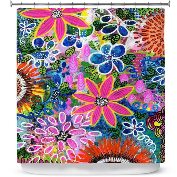 Shower Curtains 70" x 93" from DiaNoche Designs by Robin Mead - Jungle Love