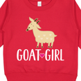 thumbnail image 3 of Inktastic Goat Girl Farm Animal Toddler Sweatshirt, 3 of 4