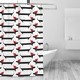 thumbnail image 4 of Sigee Christmas Dachshund for Waterproof Fabric Shower Curtain 72" W x 72" H for Bathroom Shower Curtain, 4 of 5
