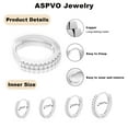 thumbnail image 4 of APSVO 4 Pairs Hoop Earrings for Women CZ Small Huggie Cartilage S925 Sterling Silver Post Hypoallergenic Earrings Set for Multiple Piercing Birthday Graduation Jewelry Gifts Her Teen Mom, 4 of 6