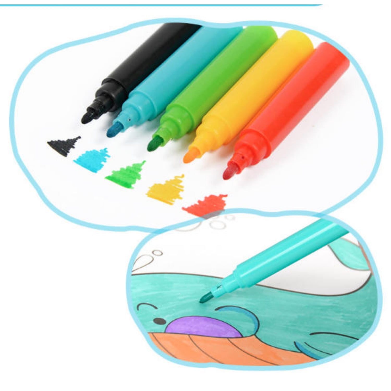 Topboutique Art Set for Kids,Portable Art Supplies Drawing Set,150 Piece Painting & Drawing Supplies Kit,with Markers/Watercolor Cakes/Color Pencils and so on,Ideal Gift for Christmas New Year