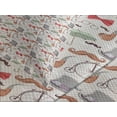 thumbnail image 4 of Ambesonne Bicycle Quilted Bedspread Set 3 Pcs, 40s High Wheels, King Size, Multicolor, 4 of 5