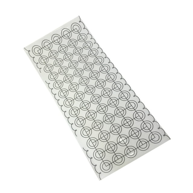 Bewildely Alfombrilla para hornear, hoja de pastelería antideslizante de silicona, antiadherente, redonda, impresa, postre, pastel, masa, rollo, Herramientas y accesorios para hornear Bewildely HA003281-00