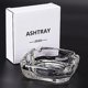 thumbnail image 2 of Glass Ashtray, Home Ashtrays for Cigarettes, Outdoor Ashtray for Weed, Cigar Cool Ashtrays Cute Ashtray Square Transpare The best one, 2 of 5