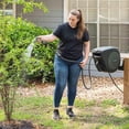 thumbnail image 6 of Vego Garden Hose Reel Retractable Hi-Flow x 100ft Wall Mounted Automatic Rewind, Any Length Lock with 9 Patterns Sprayer Nozzle, Quick Connector and Adjustable shot Nozzle-Seaweed Green, 6 of 12
