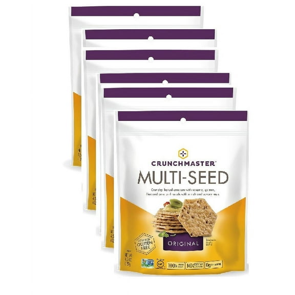 Crunchmaster Multi-Seed Original, 4 Ounce Bag, PACK OF 6
