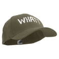 thumbnail image 5 of What Phrase Big Size Stretchable Deluxe Fitted Cap - Olive 2XL-3XL, 5 of 5