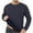 Navy, variant on Men's Sherpa Lined Sweatshirt Thermal Winter Pullover Breathable Loose Fit Crew Neck for Athletic Outdoor Casual Wear Plus Size