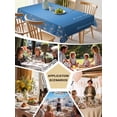 thumbnail image 5 of Modern Blue Table Cloth, Abstract Diamond Luxury Gradient Waterproof Tablecloth for Rectangle Tables, Reusable Washable Fabric Table Cover for Restaurant Kitchen Dining Tables 60"x102", 5 of 6