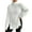 White, variant on Turtleneck Raglan Long Sleeves Side Split Hem Women Sweater Winter Solid Color Loose Warm Sweater Jumper