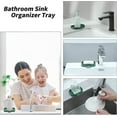 thumbnail image 3 of Bxaolu Silicone Bathroom Tray, Kitchen Sink Soap Sponge Tray Self Draining Soap Holder for Bathroom Caddy Organizer for Dish Soap Bottle,Soap Dispenser, 2Pack, Green, 3 of 7