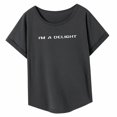 thumbnail image 2 of Camiseta para mujer con cuello redondo, camiseta de recuerdo, moda transpirable, camisetas de verano para playa, uso diario, oficina S, 2 of 8