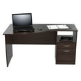 thumbnail image 4 of Espresso Finish Wood Curved Top Writing Desk, 4 of 6
