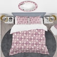 thumbnail image 2 of Designart 'Retro Purple Pink Desing' Mid-Century Modern Duvet Cover Set, 2 of 4