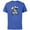 Royal Heather, variant on Disney Mickey Mouse #28 Game Time Football Catch Sports - Short Sleeve Cotton T-Shirt for Adults - Customized-Royal Heather