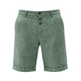 thumbnail image 5 of Wrtxtat Mens Casual Shorts Italian Style Adjustable Waist Front Button down Naples Shorts with Pockets Fashion Summer Beach Business Golf Shorts Green XL, 5 of 8
