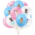 thumbnail image 2 of Globo de látex con forma de perro y gato de 12 pulgadas y letras MEOW de 16 pulgadas, juego de globos de aluminio para decoración de fiestas temáticas de cumpleaños de mascotas, 2 of 5