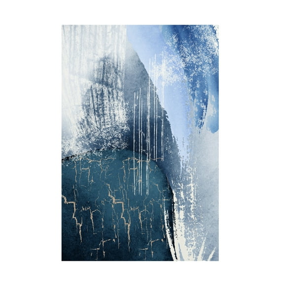 Trademark Fine Art Sally Ann Moss Blue Lagoon 3 Canvas Wall Art