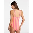 thumbnail image 3 of No Boundaries Scoop Neck One Piece Swimsuit with Keyhole, Women's XXS-XXL, 3 of 5